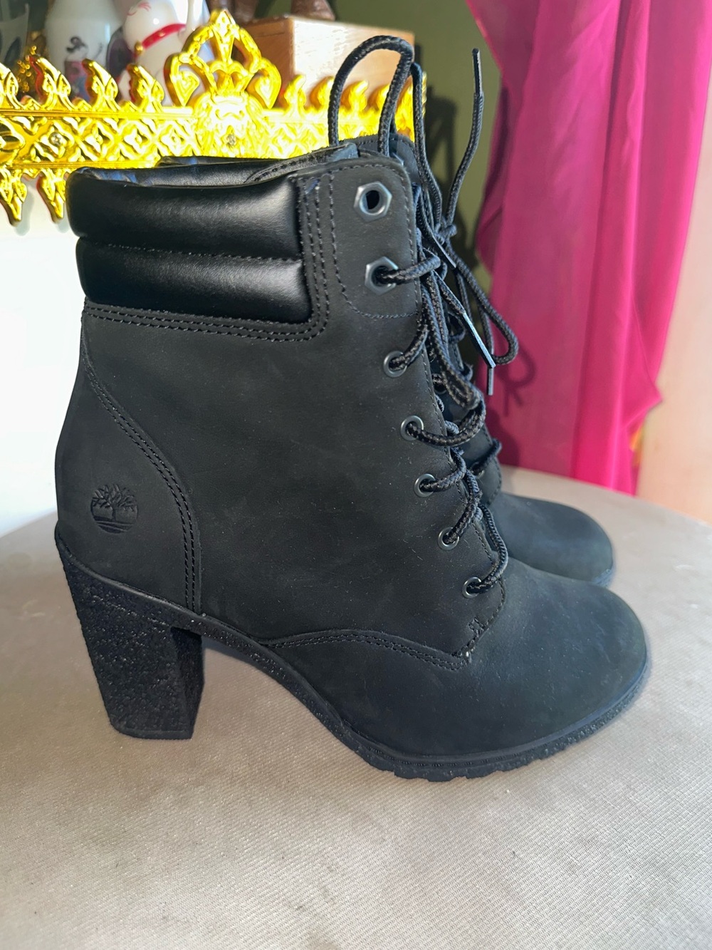 Timberland Black Women's Heel Ankle Boots